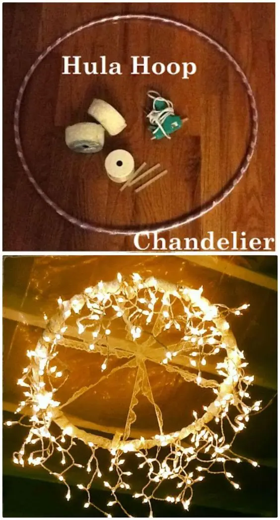 hula-hoop chandelier