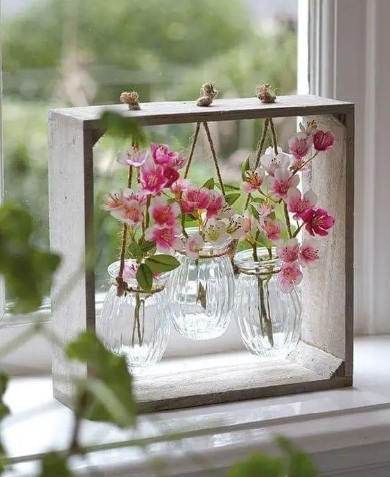 window flower vase