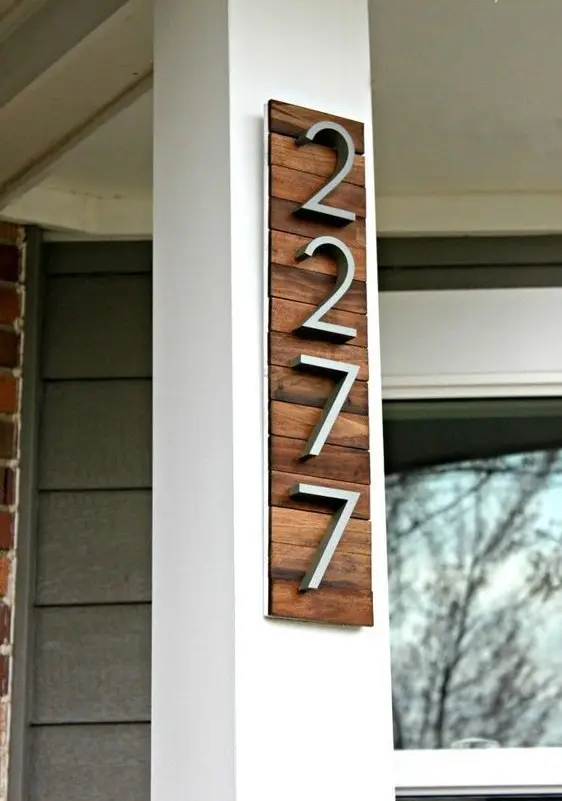 modern house number