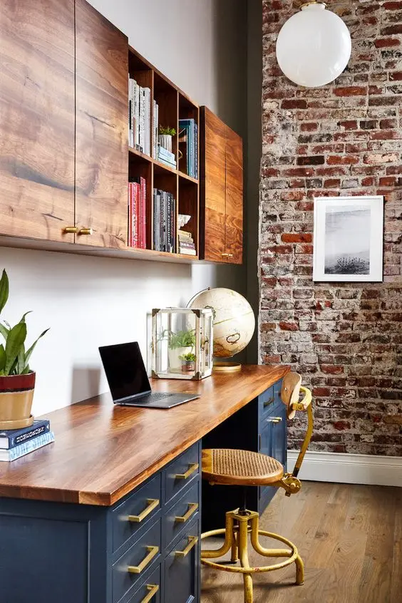 rustic home office