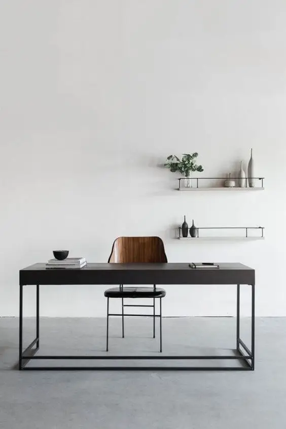 steel minimalist office desk