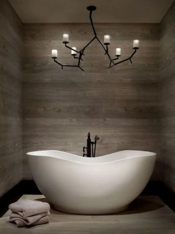 modern rustic bathroom