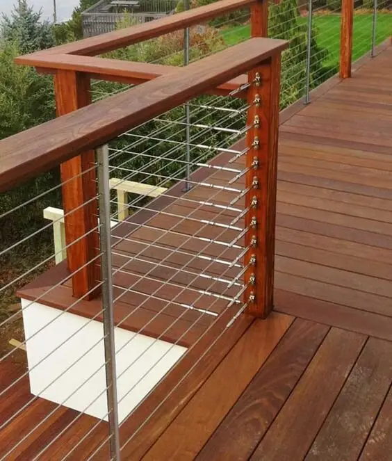 wire cable deck railing