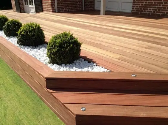 modern wood decking