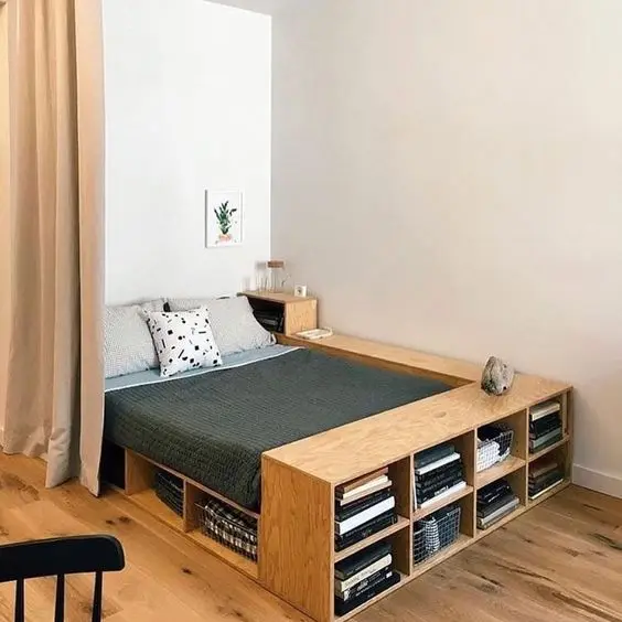 bed with storage