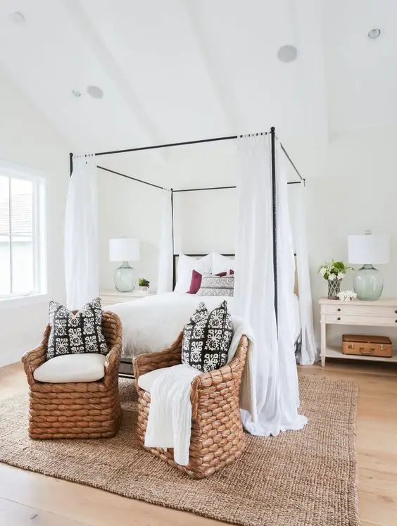 elegant farmhouse bedroom