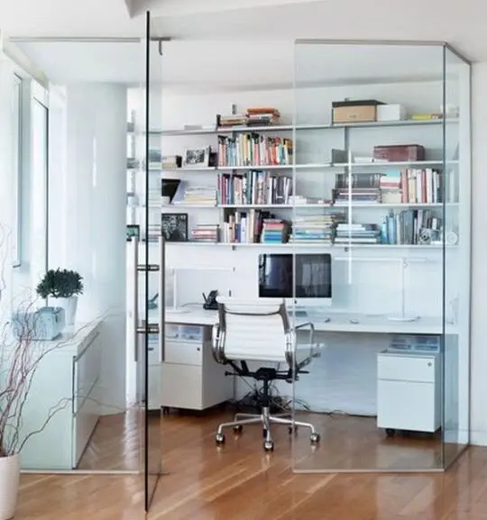 glass home office