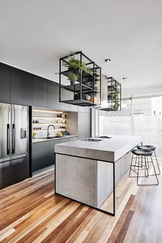 modern industrial kitchen