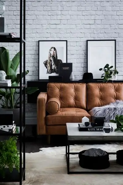 classic leather couch