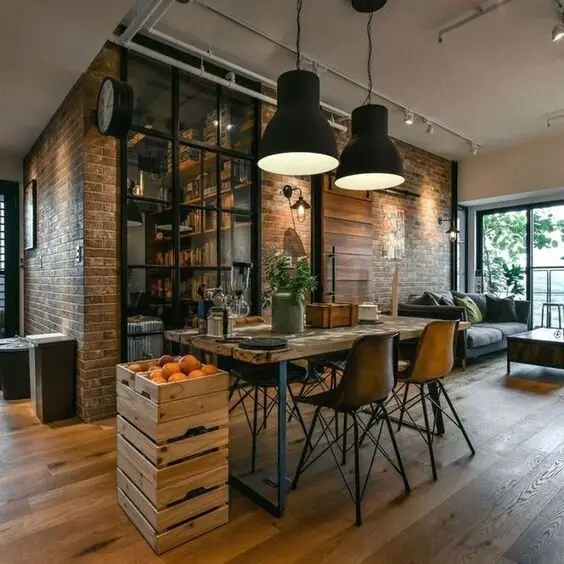 modern farmhouse rustic kitchen