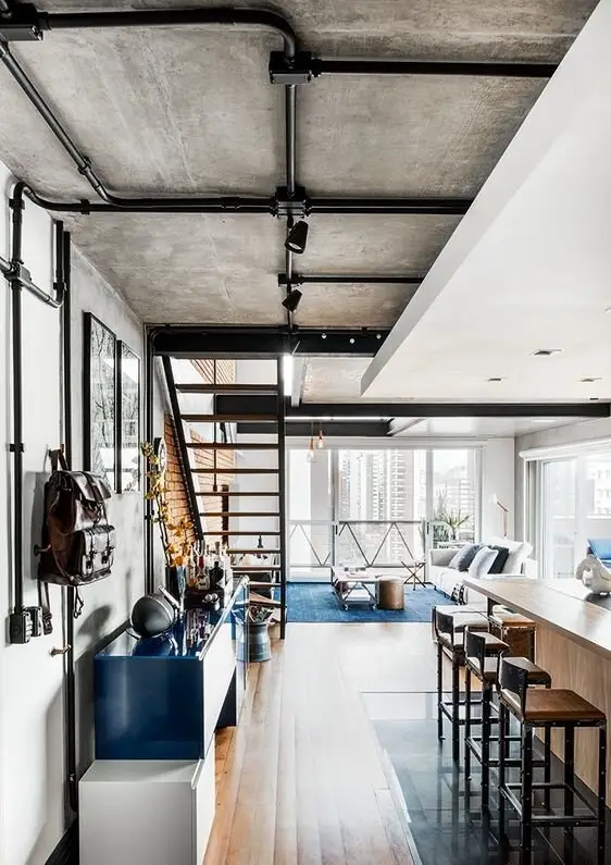 modern industrial apartment
