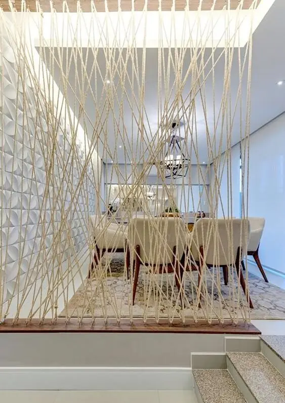 sisal rope room divider