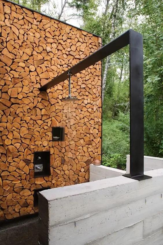 modern outdoor shower