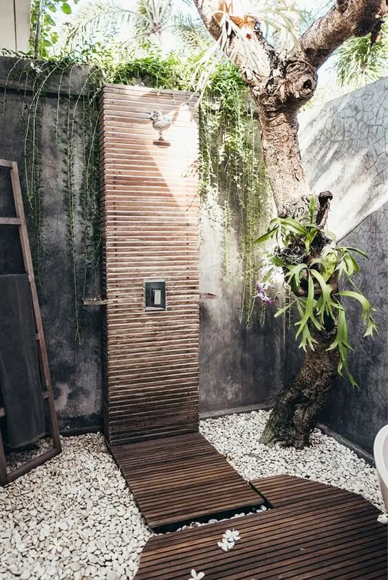 zen outdoor shower