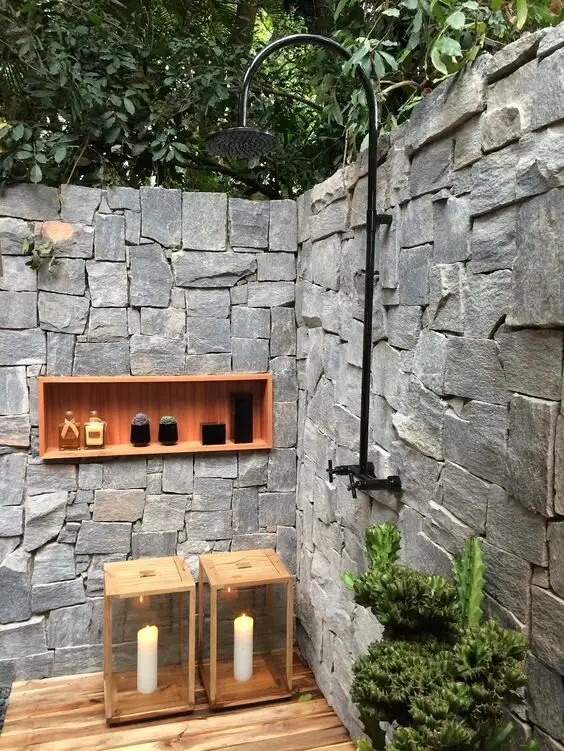 spa outdoor shower