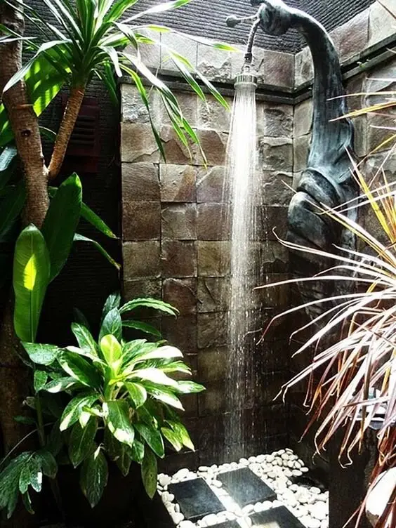 small outdoor shower