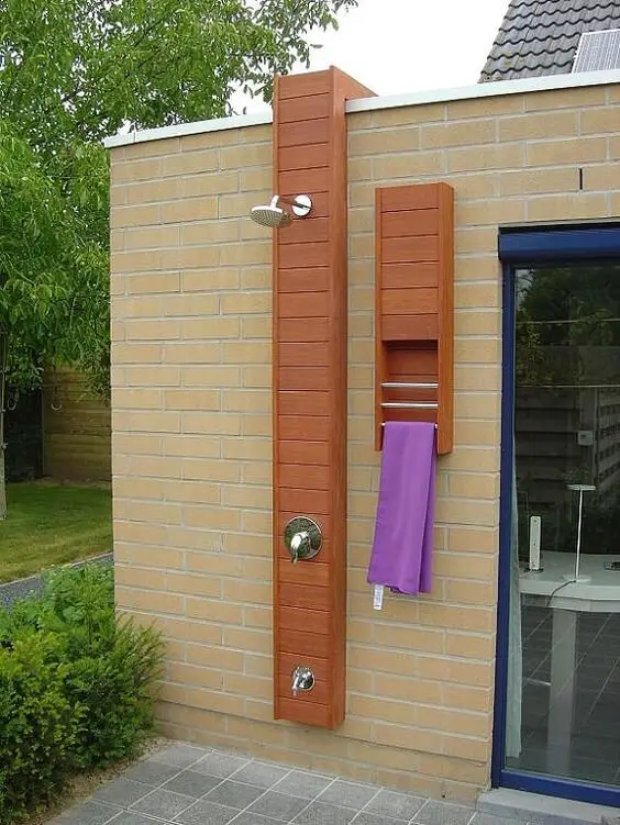 modern outdoor shower
