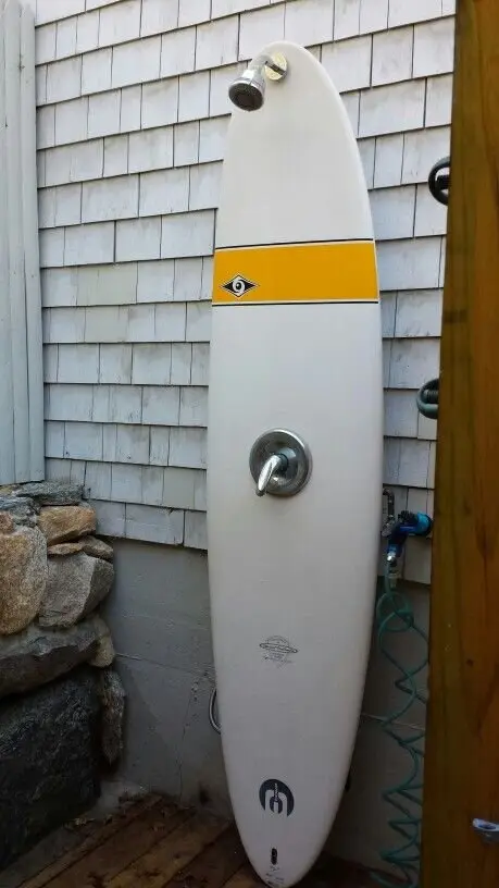 surfboard outdoor shower
