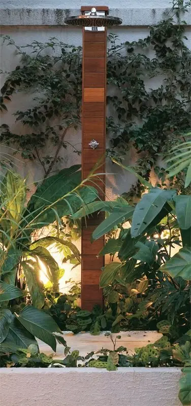 elegant outdoor shower