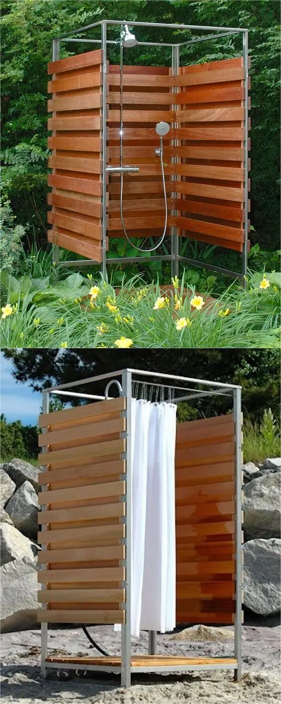 prefab outdoor shower