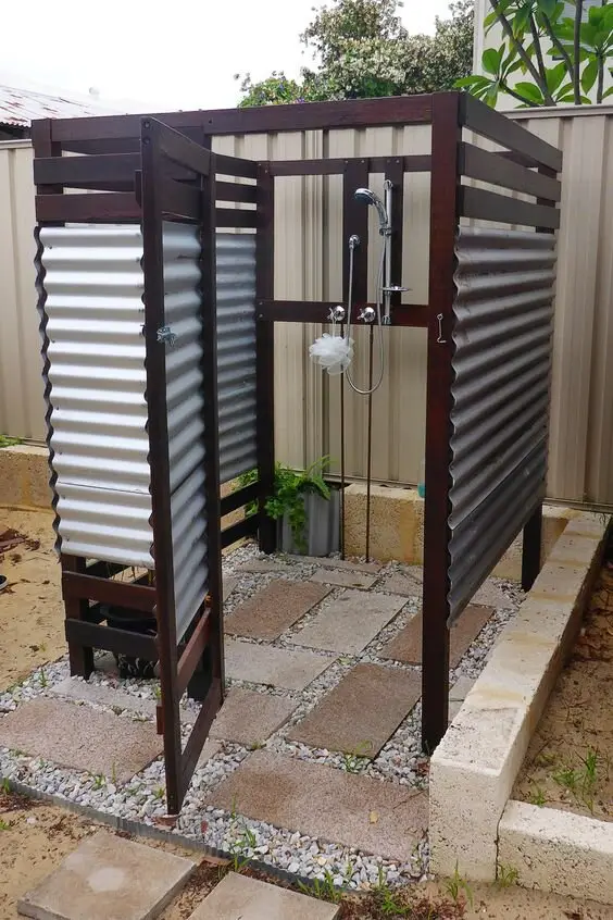 diy outdoor shower