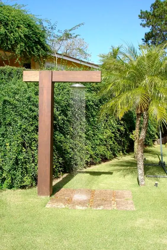 post and garden shower