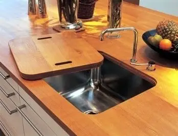 kitchen sink with cover