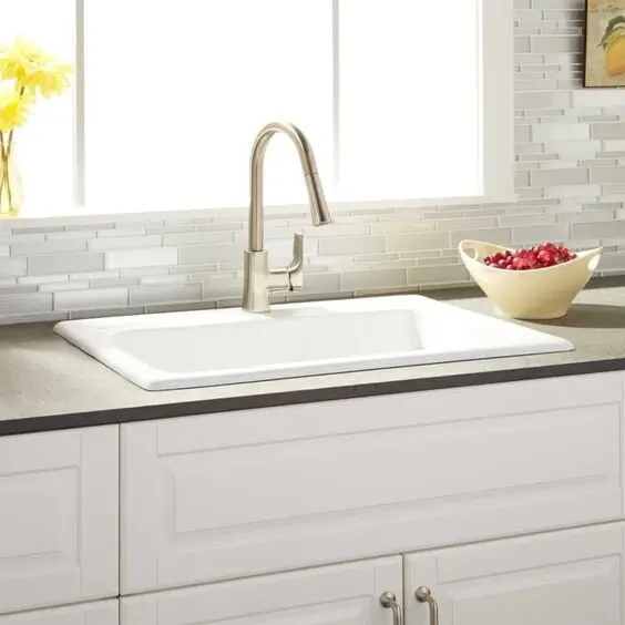 cast iron kitchen sink