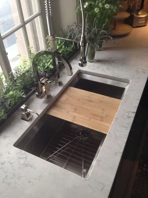 rustic kitchen sink