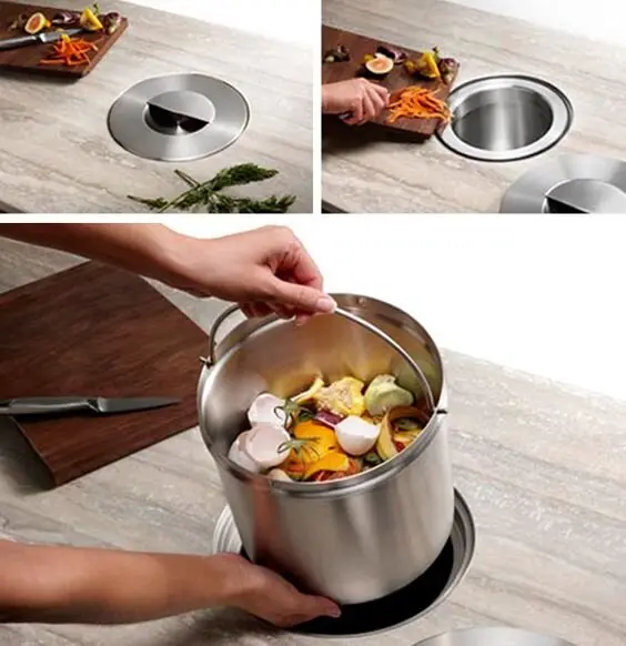 kitchen garbage bin