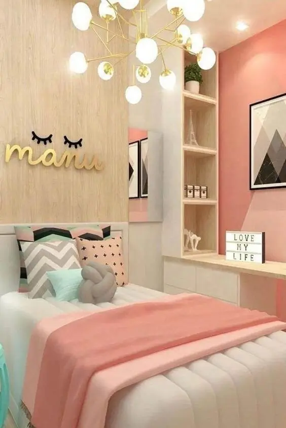 modern girls bedroom