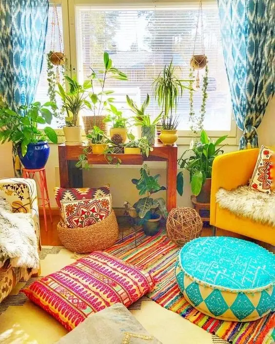 boho chic living room