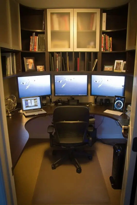 closet home office