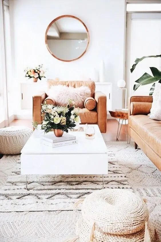 elegant bohemian living room