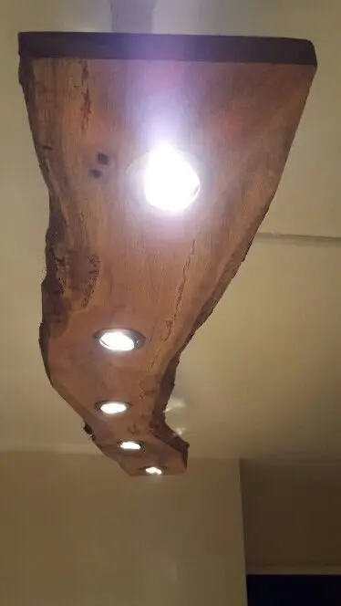 wood rustic lighting