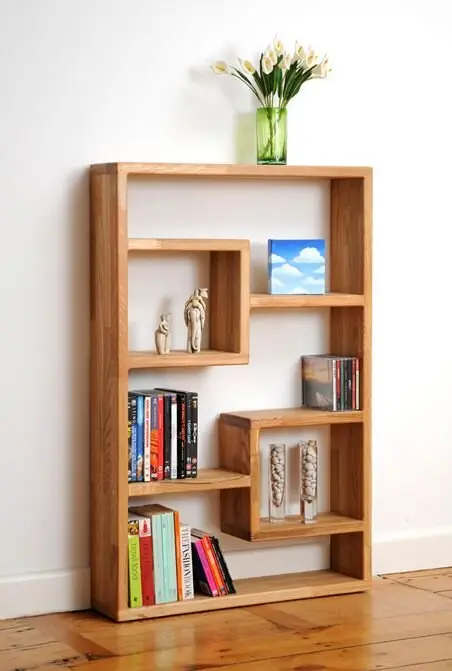 wood bookcase