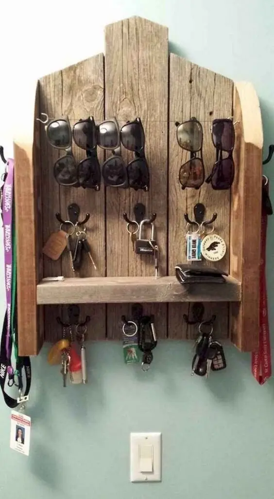diy wall key organiser