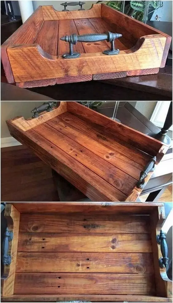 diy rustic serving tray