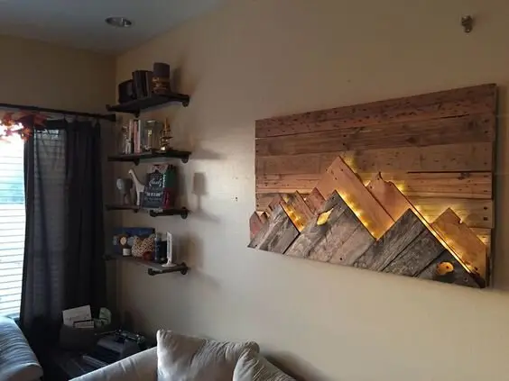 diy wood wall feature