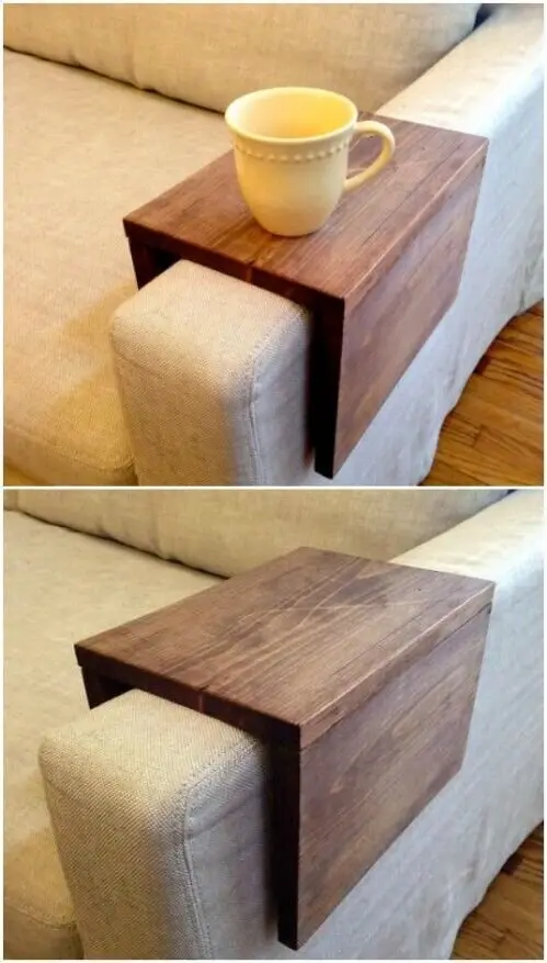 sofa arm cup holder