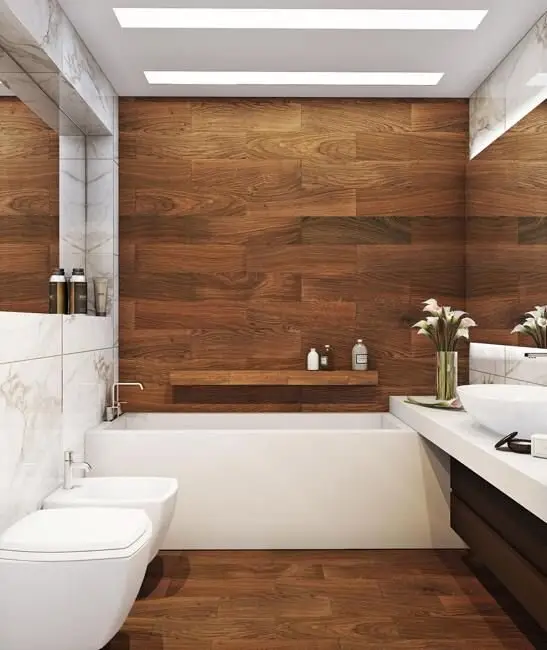 modern rustic bathroom