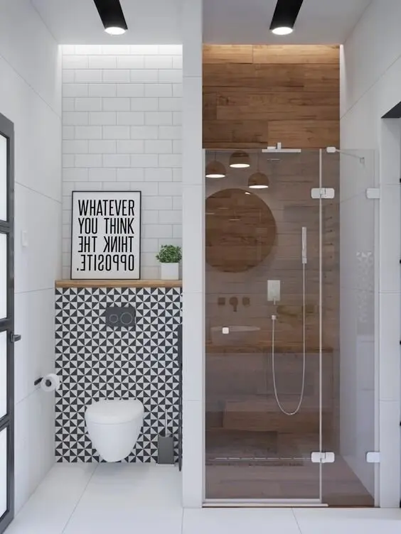 trendy bathroom