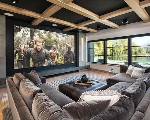 elegant media room