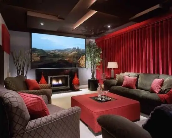red media room