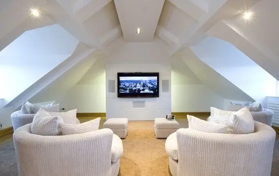 attic media room
