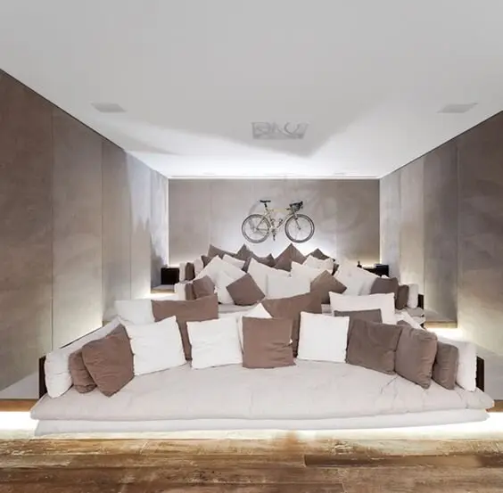 modern media room