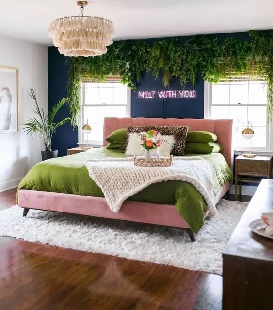 colourful modern bedroom