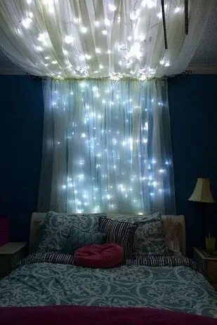 lighted bed canopy