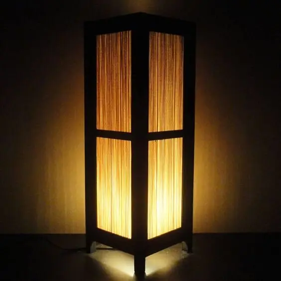 bamboo floor lamp
