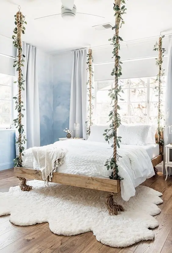whimsical white bedroom